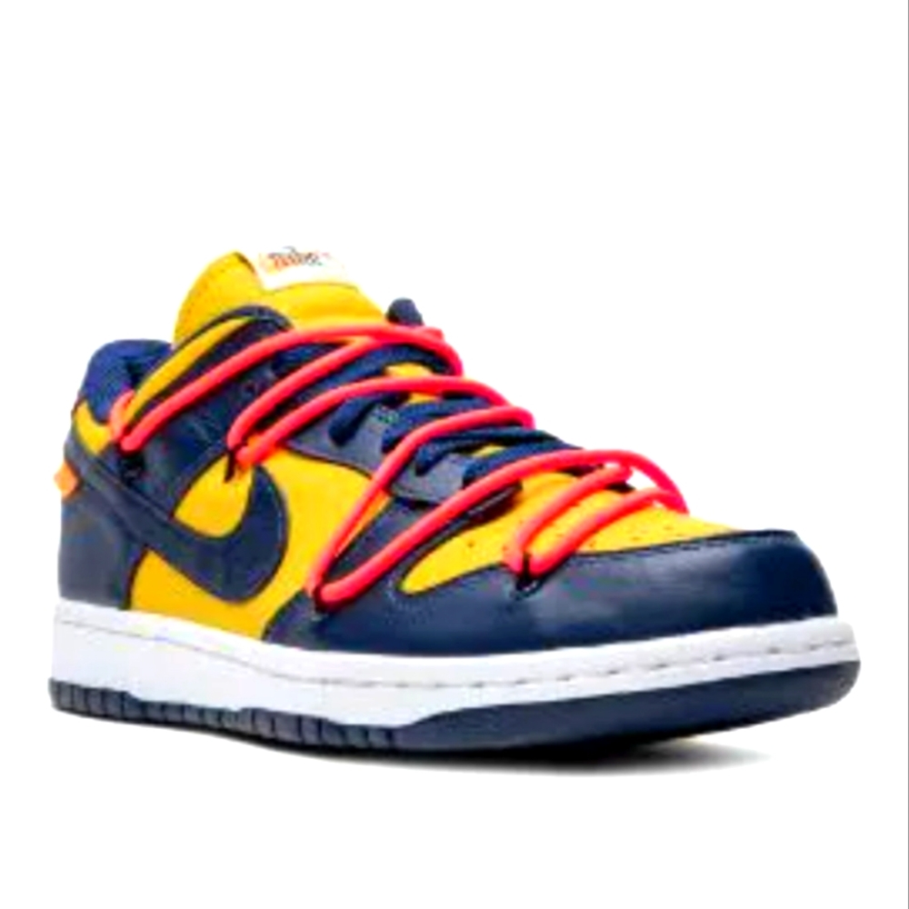 Off white dunk low gold brand new with box men's size 13